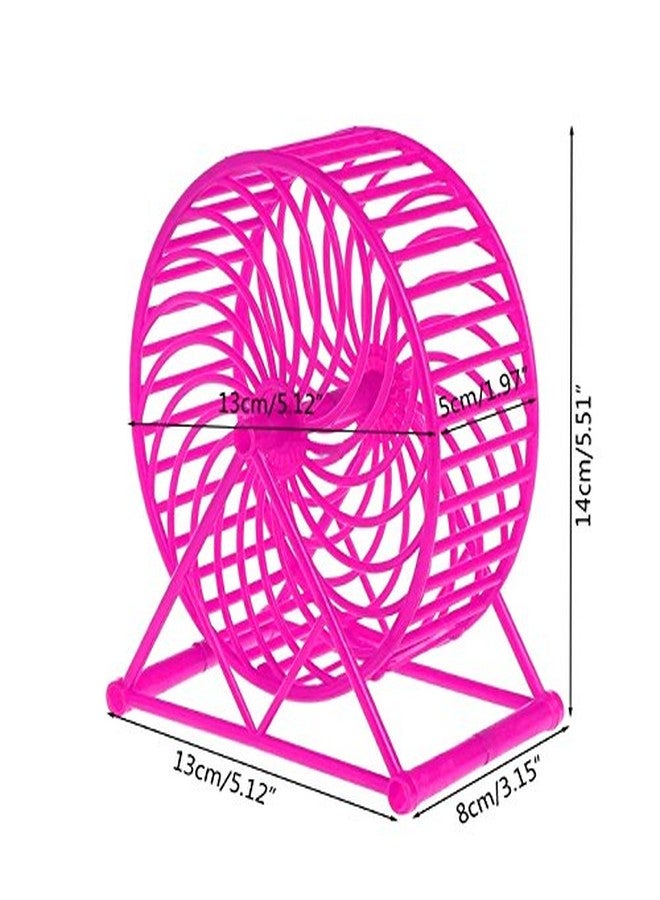 Sage Square 13cm Jumbo Running Cum Jogging Cum Exercise Wheel for Hamster/Dwarf/Gerbil/Mice/Mouse (Pink) - Image 2
